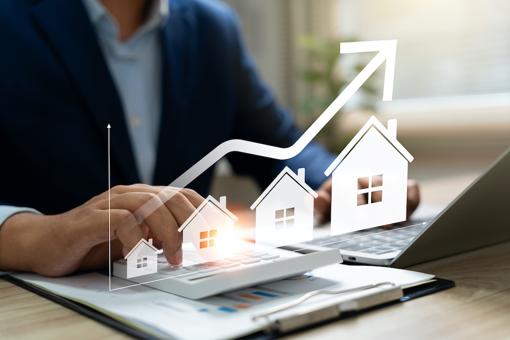 real estate investment and property management concept, buying, owning, and selling properties for profit with cash flow, appreciation, tax benefits in the online real estate market.